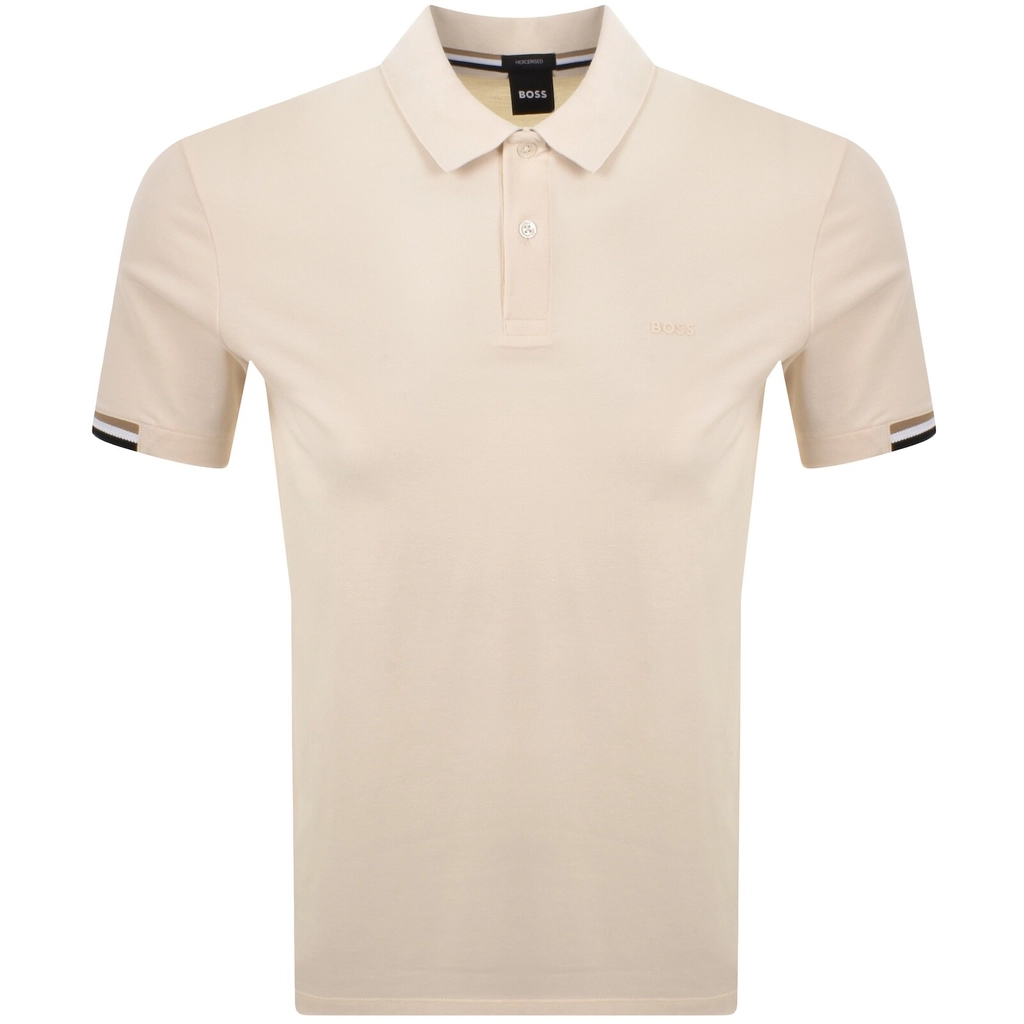 Hugo Boss BOSS Parlay 147 Mercerised Polo Cream